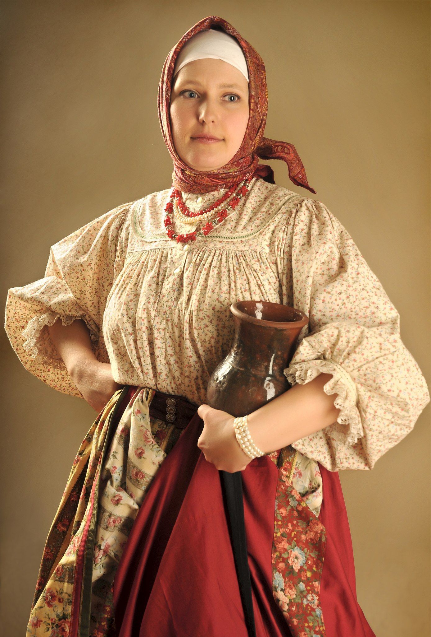 Girls in Slavic costumes in Toluca de Lerdo